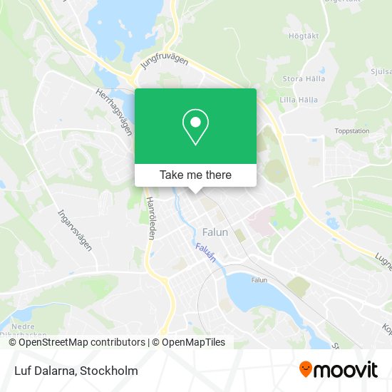 Luf Dalarna map