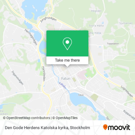 Den Gode Herdens Katolska kyrka map