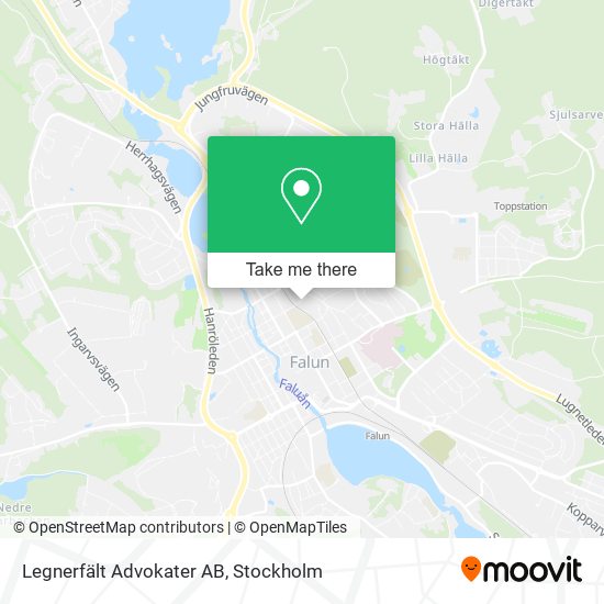 Legnerfält Advokater AB map