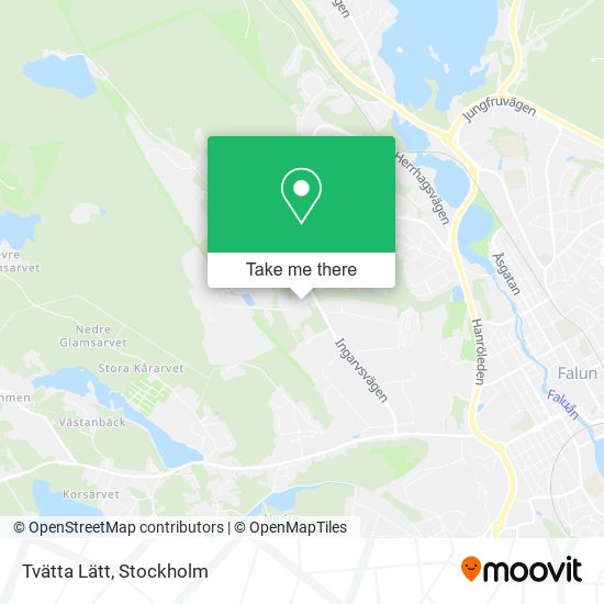 Tvätta Lätt map