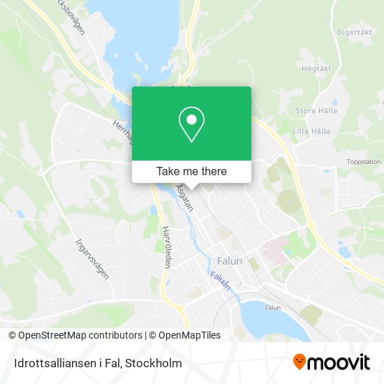 Idrottsalliansen i Fal map