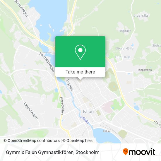 Gymmix Falun Gymnastikfören map