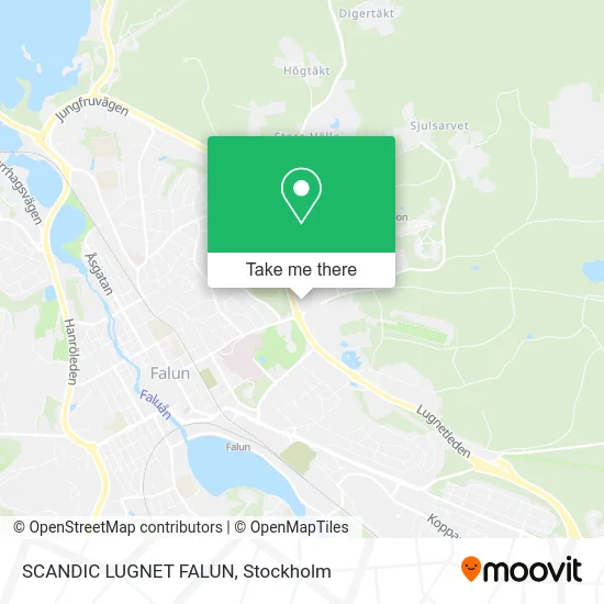 SCANDIC LUGNET FALUN map