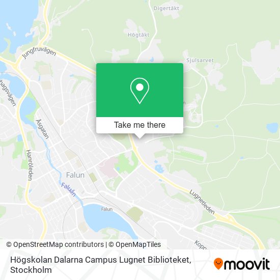 Högskolan Dalarna Campus Lugnet Biblioteket map