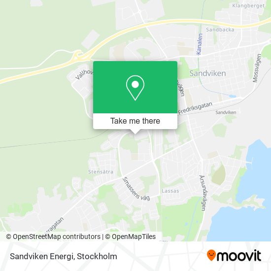 Sandviken Energi map