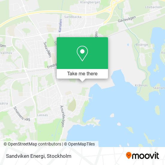 Sandviken Energi map