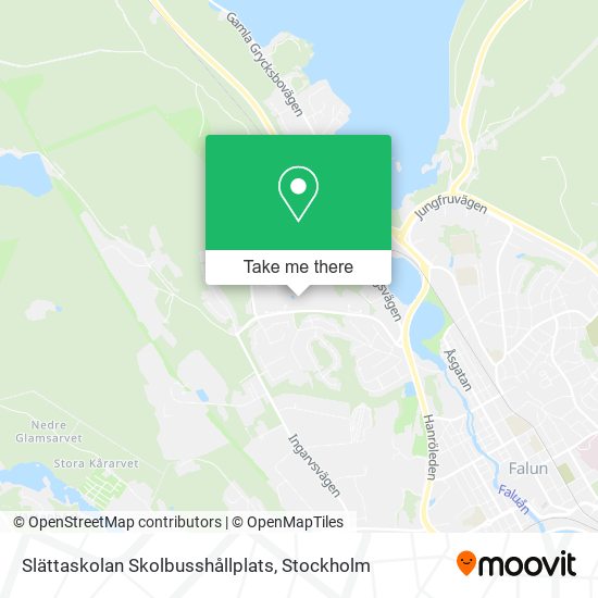 Slättaskolan Skolbusshållplats map