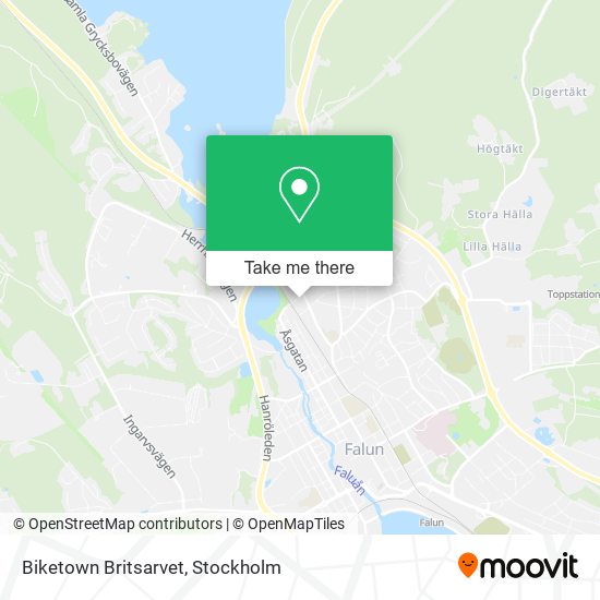 Biketown Britsarvet map