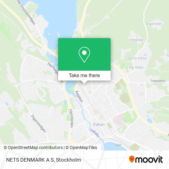 NETS DENMARK A S map