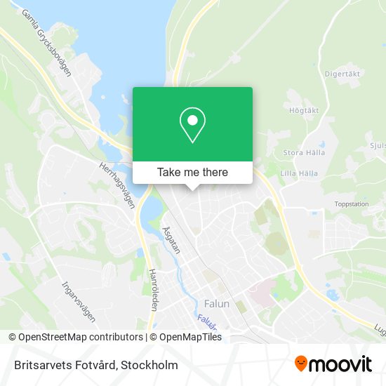 Britsarvets Fotvård map