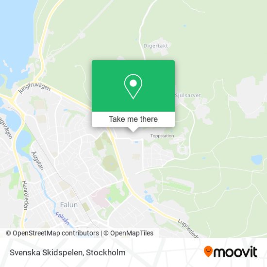 Svenska Skidspelen map