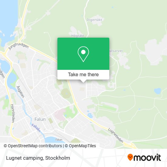 Lugnet camping map