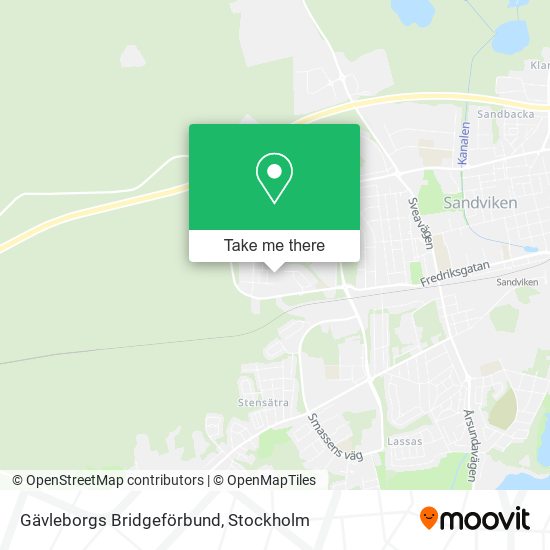 Gävleborgs Bridgeförbund map