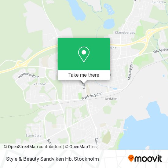 Style & Beauty Sandviken Hb map