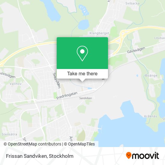 Frissan Sandviken map