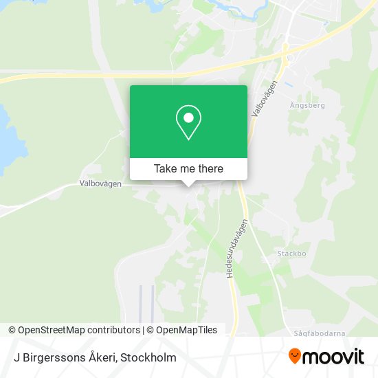 J Birgerssons Åkeri map