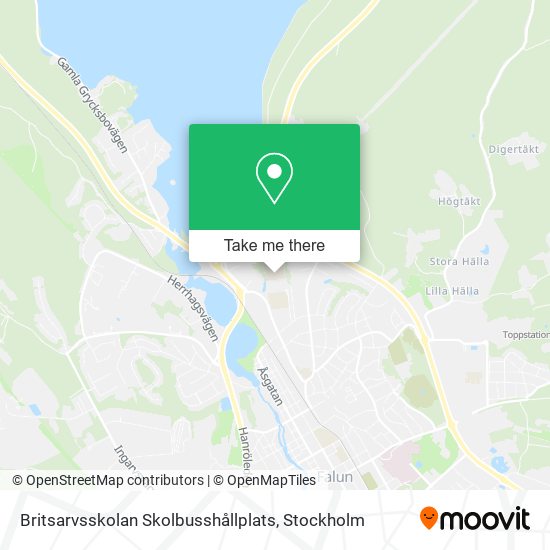 Britsarvsskolan Skolbusshållplats map