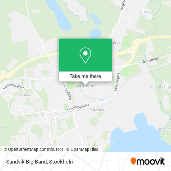 Sandvik Big Band map