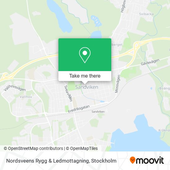 Nordsveens Rygg & Ledmottagning map