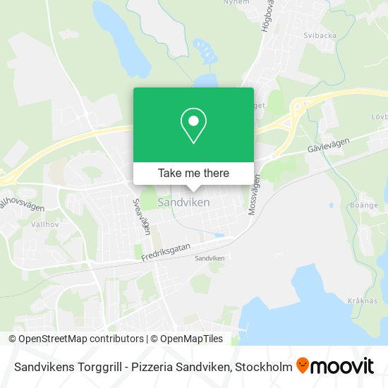 Sandvikens Torggrill - Pizzeria Sandviken map