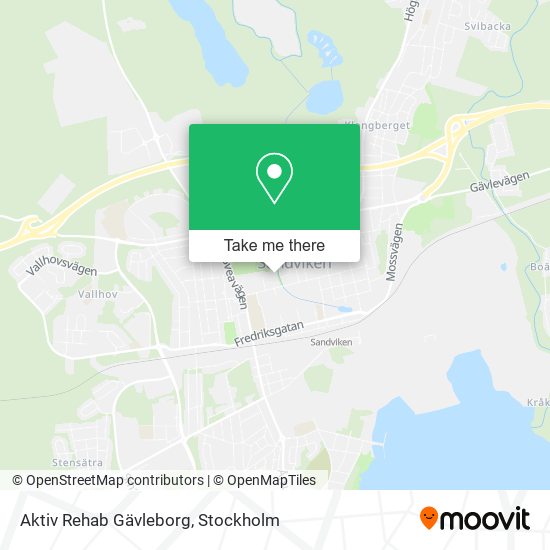 Aktiv Rehab Gävleborg map