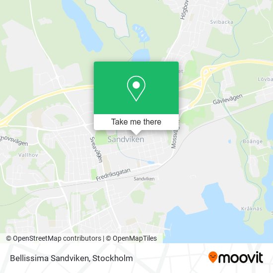 Bellissima Sandviken map