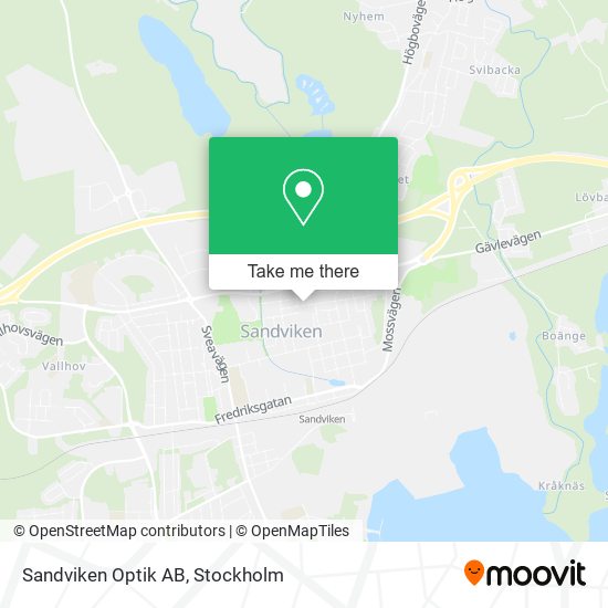 Sandviken Optik AB map