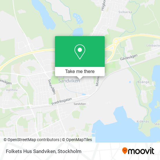 Folkets Hus Sandviken map