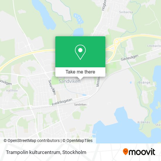 Trampolin kulturcentrum map