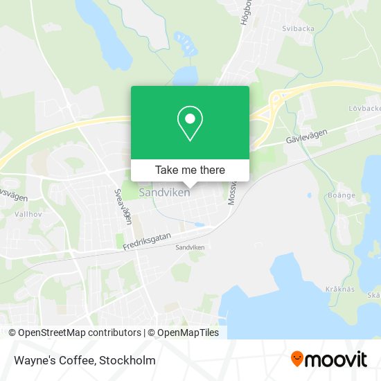 Wayne's Coffee map