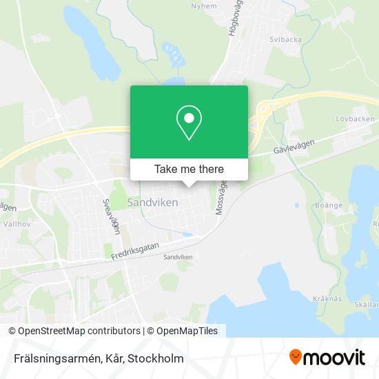 Frälsningsarmén, Kår map