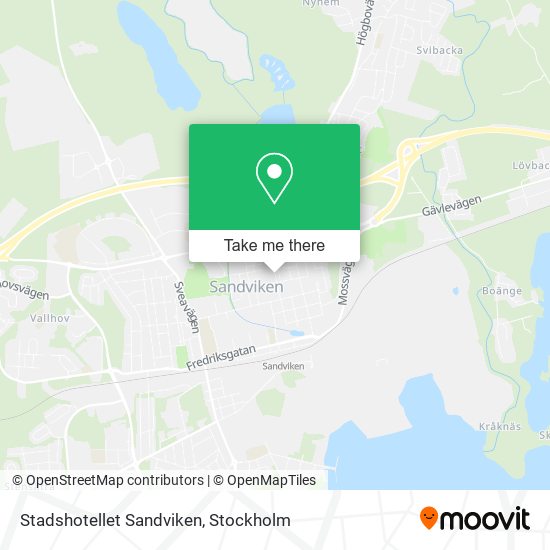 Stadshotellet Sandviken map