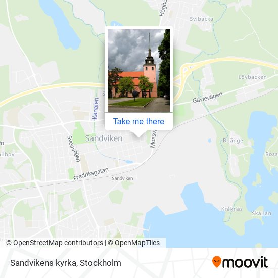 Sandvikens kyrka map