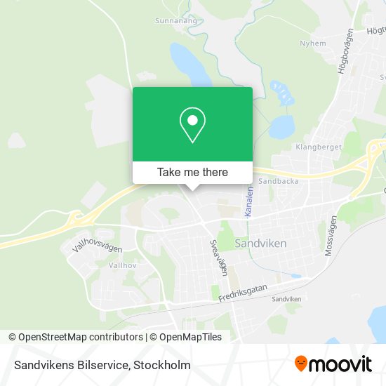 Sandvikens Bilservice map