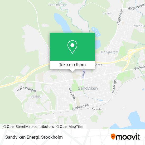 Sandviken Energi map