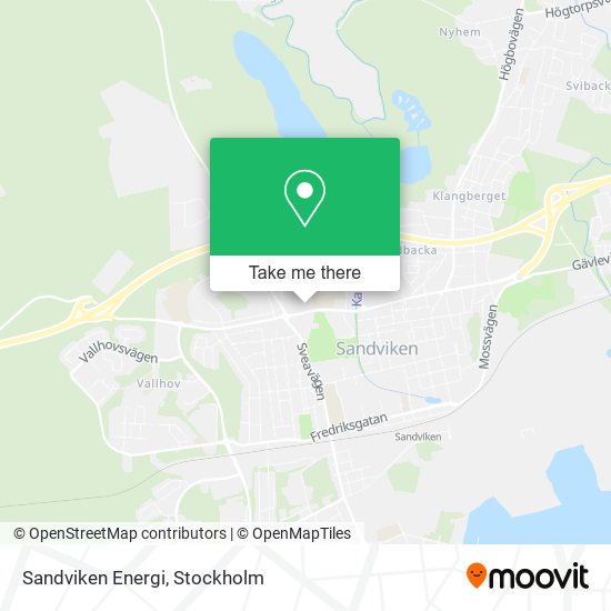 Sandviken Energi map