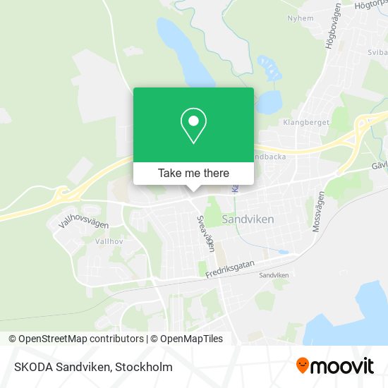 SKODA Sandviken map