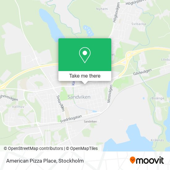 American Pizza Place map