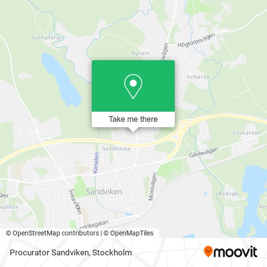 Procurator Sandviken map