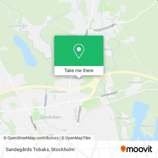 Sandegårds Tobaks map