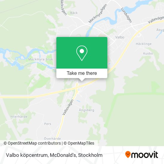 Valbo köpcentrum, McDonald's map