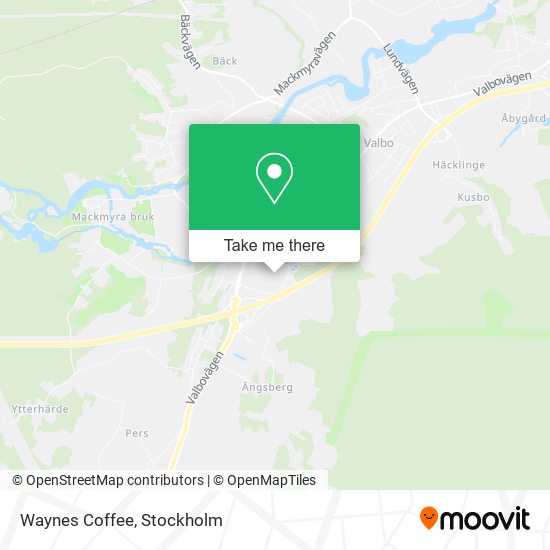 Waynes Coffee map