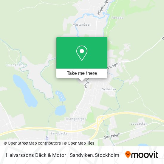 Halvarssons Däck & Motor i Sandviken map
