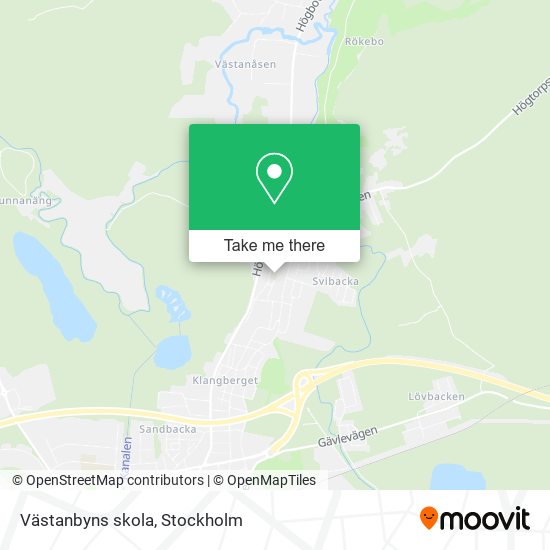 Västanbyns skola map