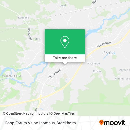 Coop Forum Valbo Inomhus map