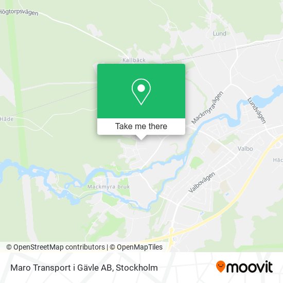 Maro Transport i Gävle AB map