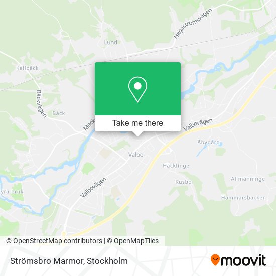 Strömsbro Marmor map