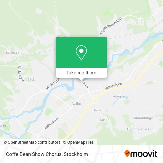 Coffe Bean Show Chorus map