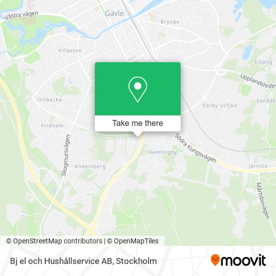 Bj el och Hushållservice AB map