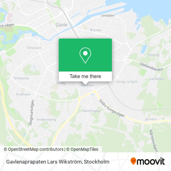 Gavlenaprapaten Lars Wikström map